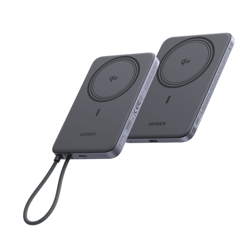 UGREEN MagFlow Air Magnetic Power Bank Bundle (10,000mAh + 5,000mAh, Qi2 15W)