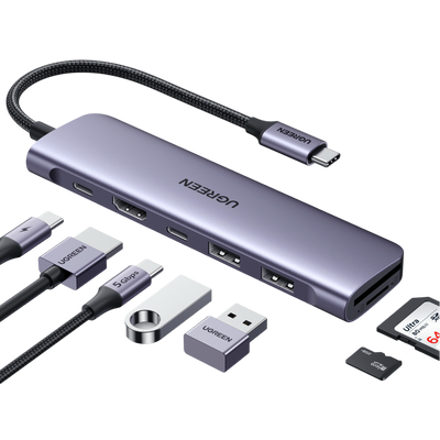 UGREEN Revodok 1071 7-IN-1 USB-C Hub (95W PD, 4K@30Hz HDMI)