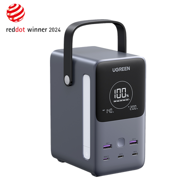 UGREEN Portable Power Station 48000mAh 300W with Smart Digital Display