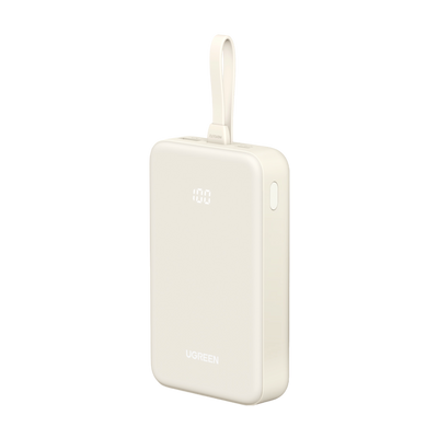 UGREEN 20000mAh Power Bank with Built-In USB-C Cable