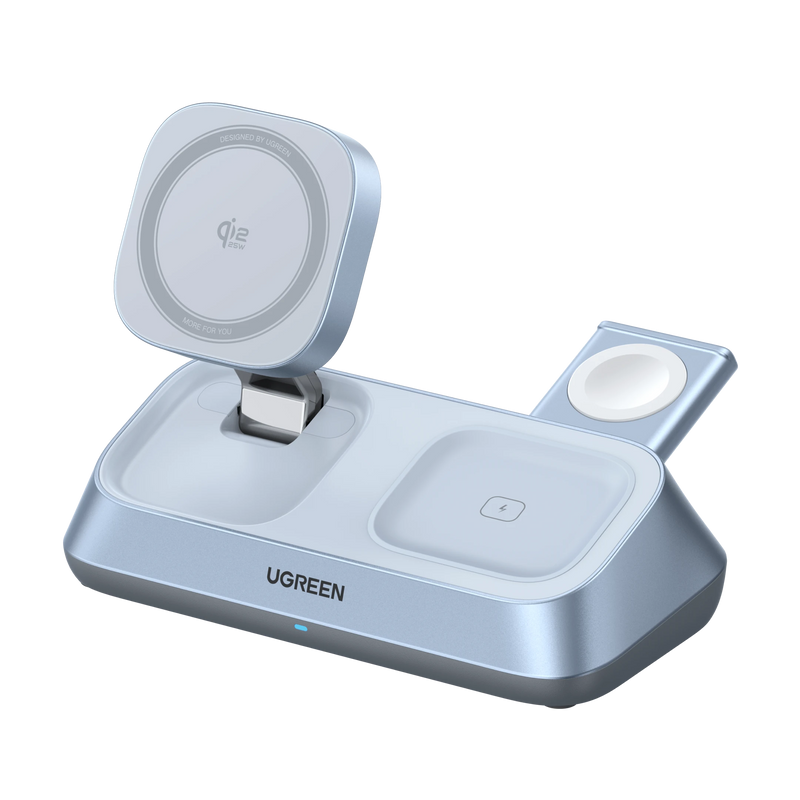 UGREEN MagFlow 3-in-1 Magnectic Wireless Desktop Charger 25W