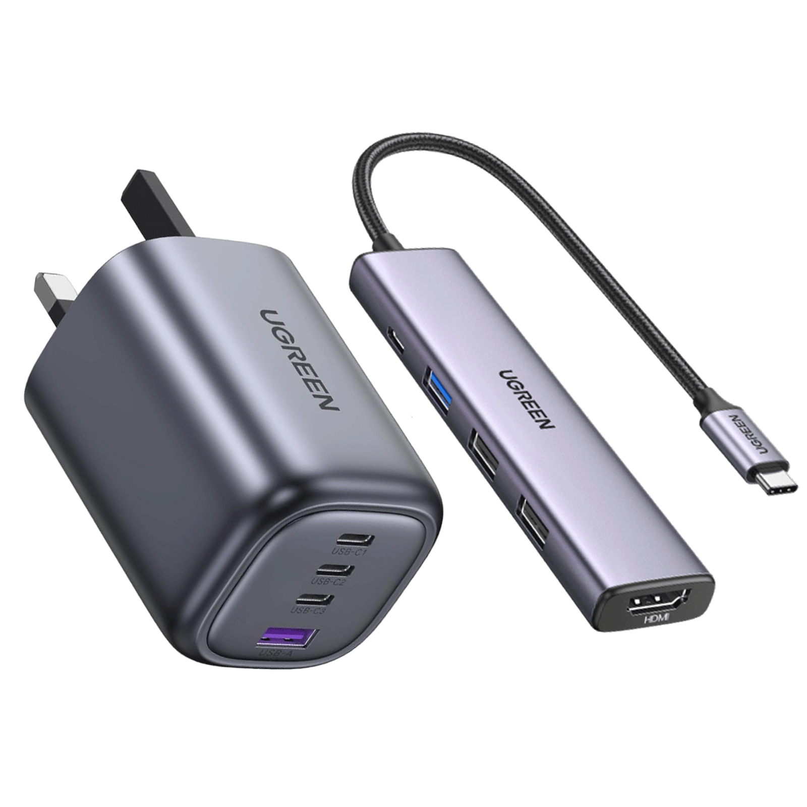 Chargeur Adaptateur Secteur 3x USB-C + 1x USB-A 3.0 100W UGREEN