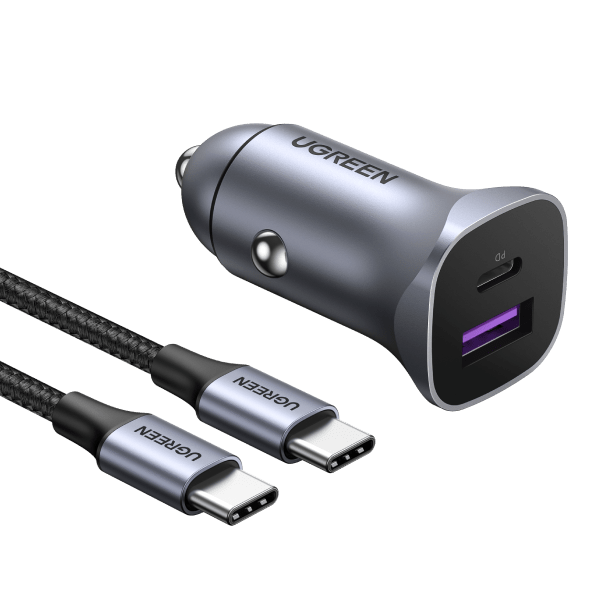 Ugreen 30W PD Car Charger Ports with 60W USB C Cable – UGREEN