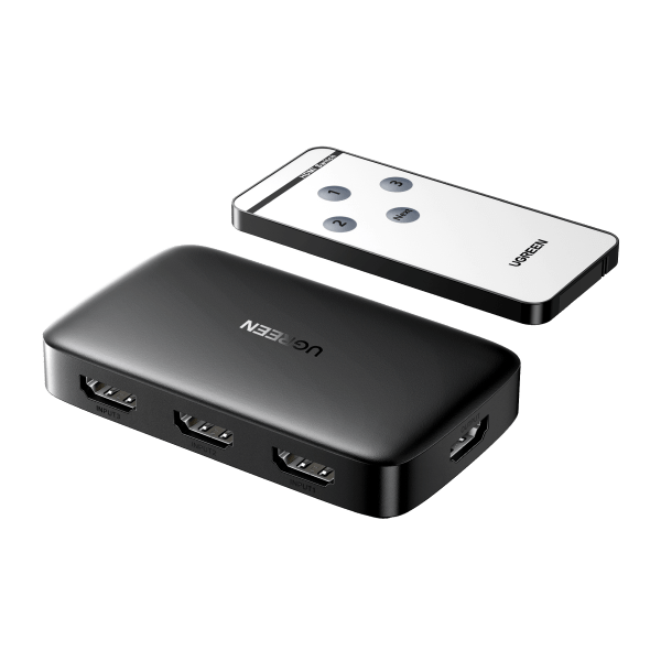 UGREEN 3 IN 1 OUT HDMI Switch 4K 3D HD Remote Control