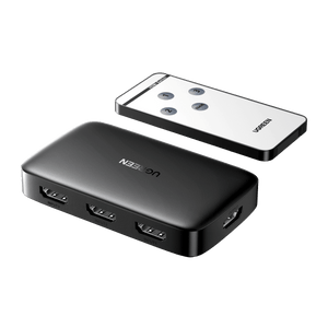 UGREEN 3-IN-1 OUT HDMI Switch - 4K 3D HD, Remote Control