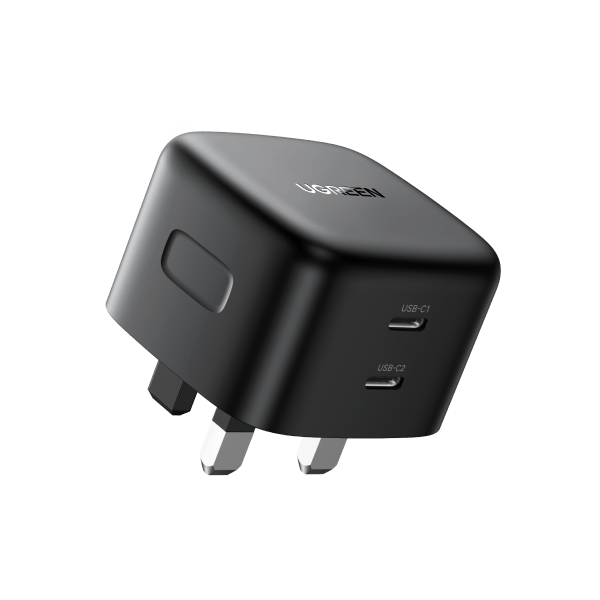APRÈS RETOUR] Ugreen chargeur rapide GaN USB / 2xUSB C 65W adaptateur EU /  UK / US plug noir (CD296) - grossiste d'accessoires GSM Hurtel
