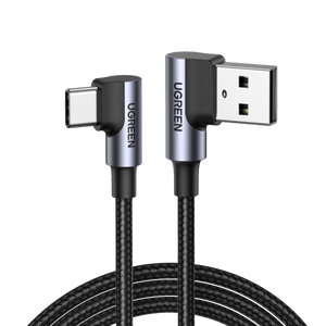 UGREEN USB-A to USB-C (Double Right Angle) 18W Charger Cable