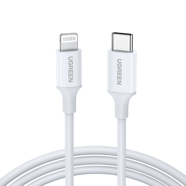 UGREEN 10493 1 M USB-C To Lightning Cable White