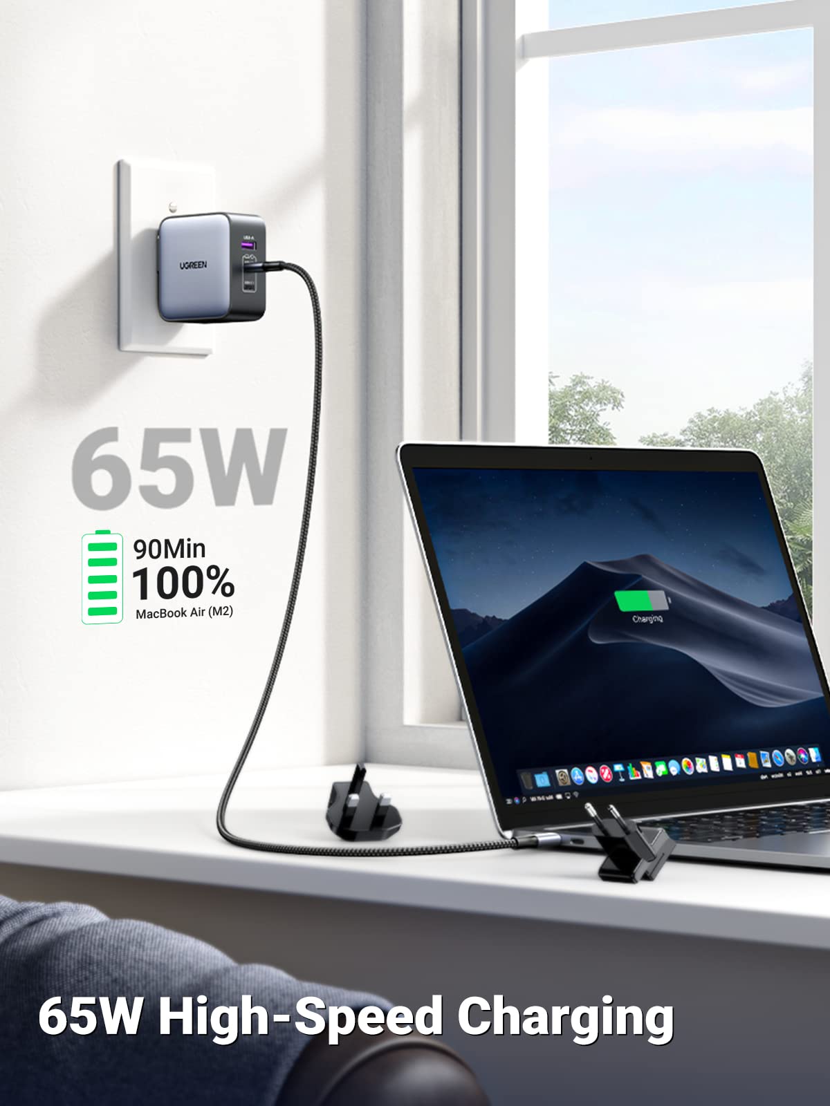 Ugreen 65W USB C Charger with 3-Ports – UGREEN