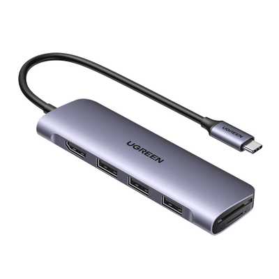 UGREEN Revodok 106 6-IN-1 USB-C Hub (100W PD, 4K@30Hz HDMI)