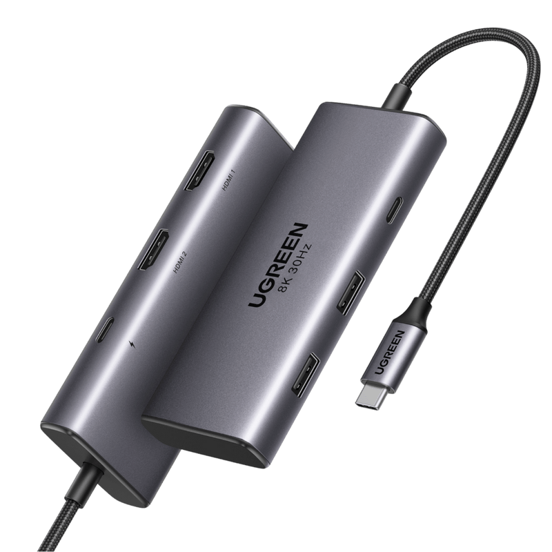 UGREEN Revodok 6-in-1 USB-C Hub with Dual 4K HDMI