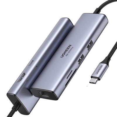 UGREEN Revodok 107 7-IN-1 USB-C Hub (4K@60Hz HDMI, RJ45 Ethernet)
