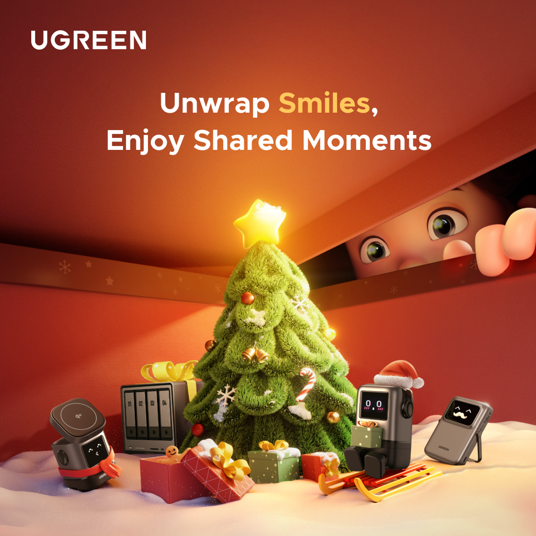 Unwrap Smiles, Enjoy Shared Moments. UGREEN's Big Christmas Surprise Awaits