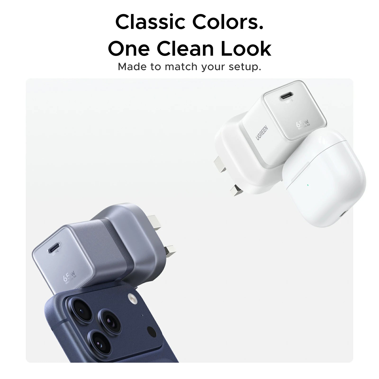 UGREEN Nexode Air USB-C Charger (65W, GaN, Foldable Plug)