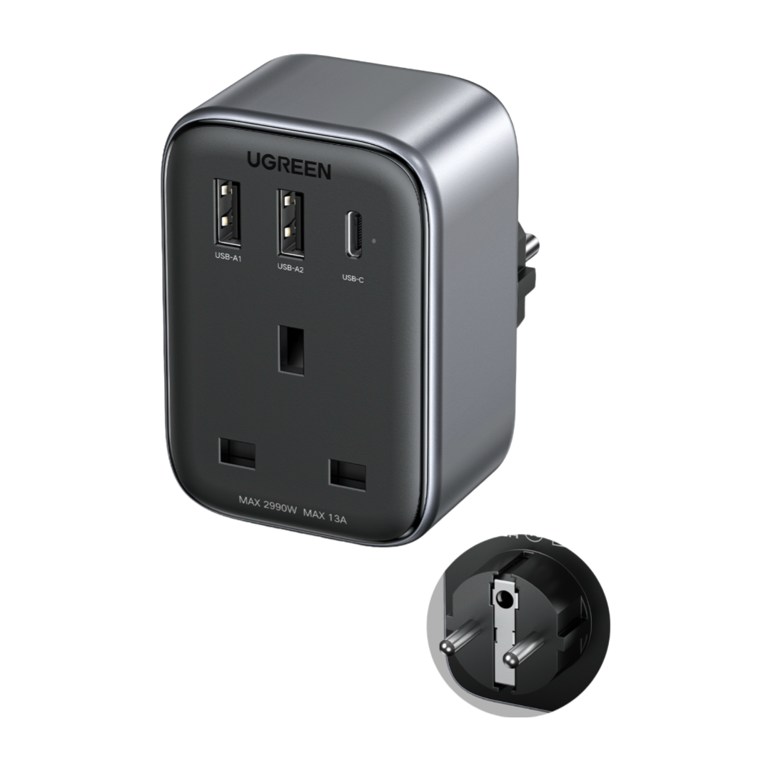 Travel Plug Adapter 4 1 USB Charging Ports