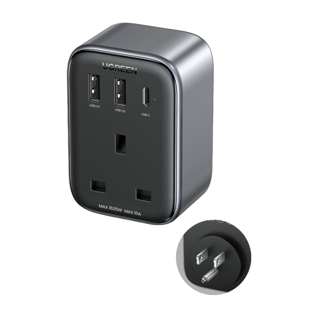 UGREEN Travel Plug Adapter with 4-IN-1 USB Charging Ports