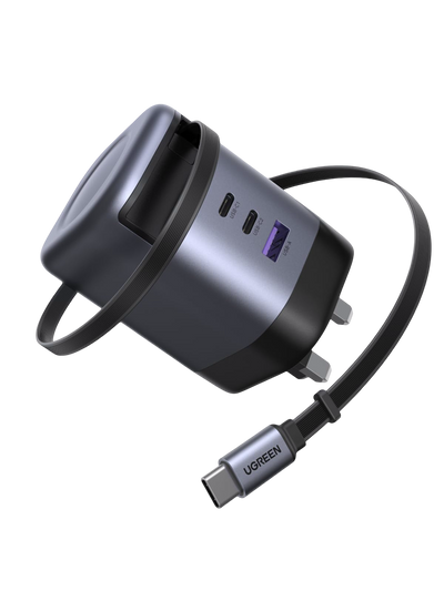 UGREEN Nexode 100W Charger with Retractable USB-C Cable