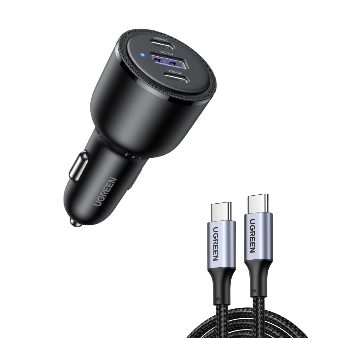 Bundle Sale 69W Car Charger+100W USB C Cable