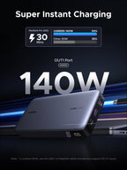 UGREEN Charging Bundle: 25000mAh Power Bank + 65W 3-Port Fast Charger