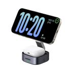 UGREEN MagFlow 2-in-1 Wireless Charger (Qi2 15W, MagSafe, Foldable) 