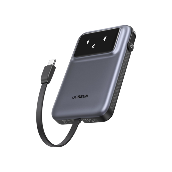 UGREEN Uno 10000mAh 30W Power Bank with Built-in USB-C Cable