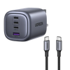 UGREEN Charging Bundle: 100W 4-Port Charger + USB-C Cable