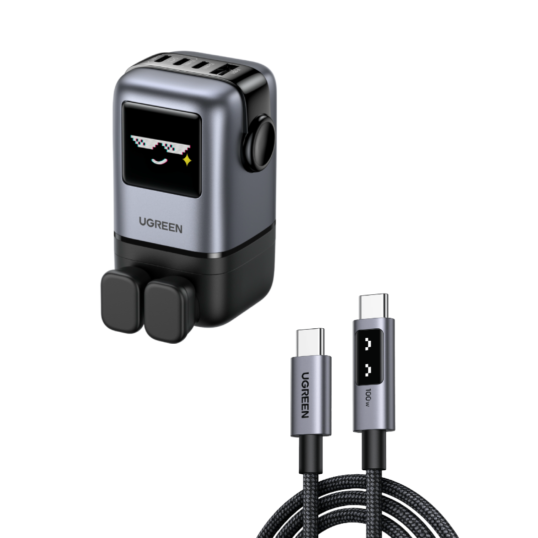 Bundle Sale 100W 4 Ports Charger+100W USB C Cable