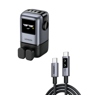 UGREEN Bundle Sale: 100W 4 Ports Charger+100W USB-C Cable (3.2ft)