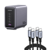 UGREEN Bundle Sale: 300W 5 Ports Charger+100W USB-C Cable*2 (3.2ft)