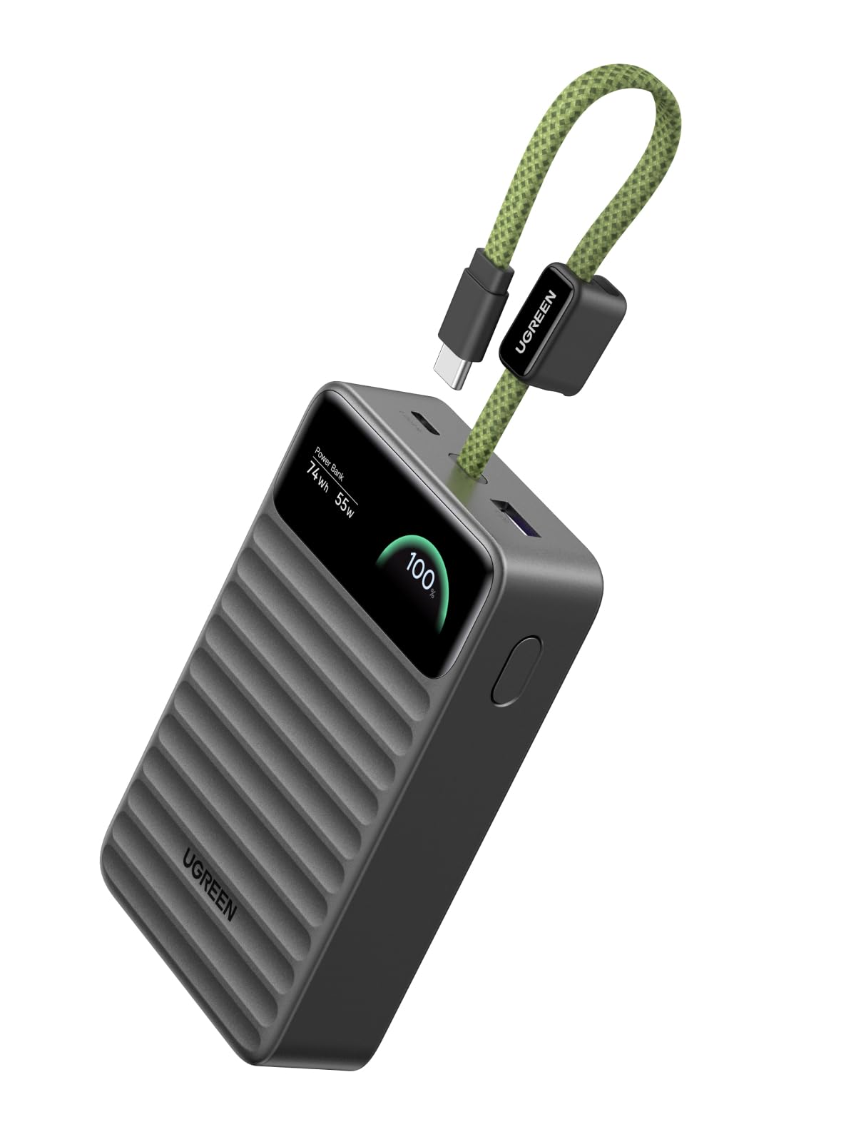 UGREEN Nexode 55W 20000mAh Power Bank Smart Digital Display Built-in Cable