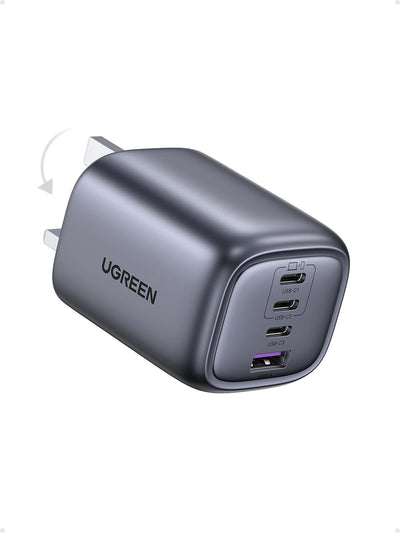 UGREEN Nexode GaN Charger (65W, 4-Port, Foldable Plug)