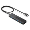 UGREEN USB C Hub, USB HUB 3.0 with 60CM Extension Cable, 4*USB-A Adapter