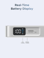 UGREEN MagFlow 10000mAh Qi2 25W MagSafe Power Bank Built-in Cable (White)