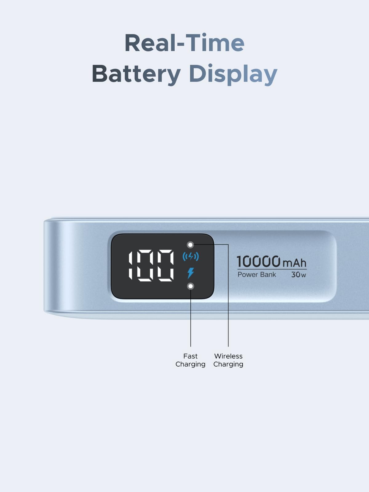 The UGREEN MagFlow Magnetic Wireless Power Bank (10000mAh, Qi2 25W, MagSafe-compatible) is a portable charger that offers real-time battery display