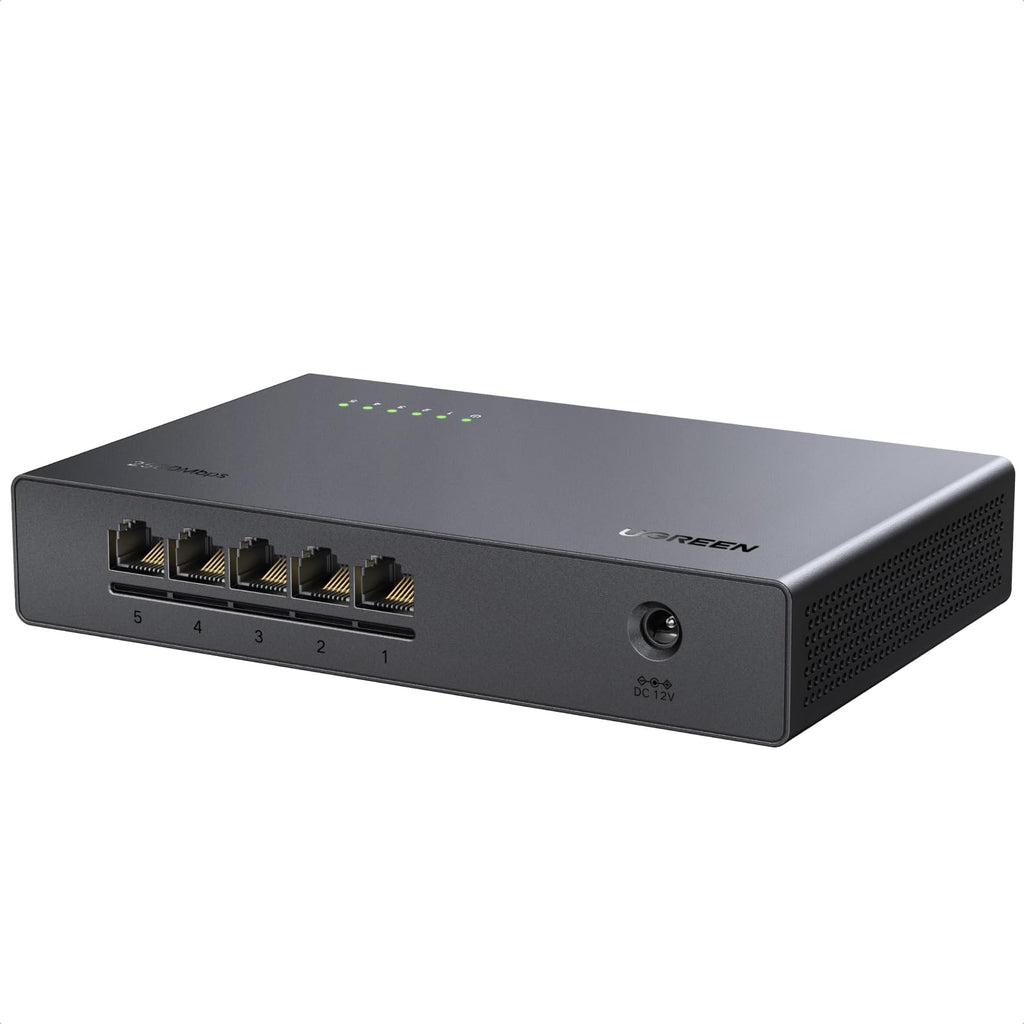 UGREEN 5 Port 2.5Gbps Unmanaged Network Switch Hub
