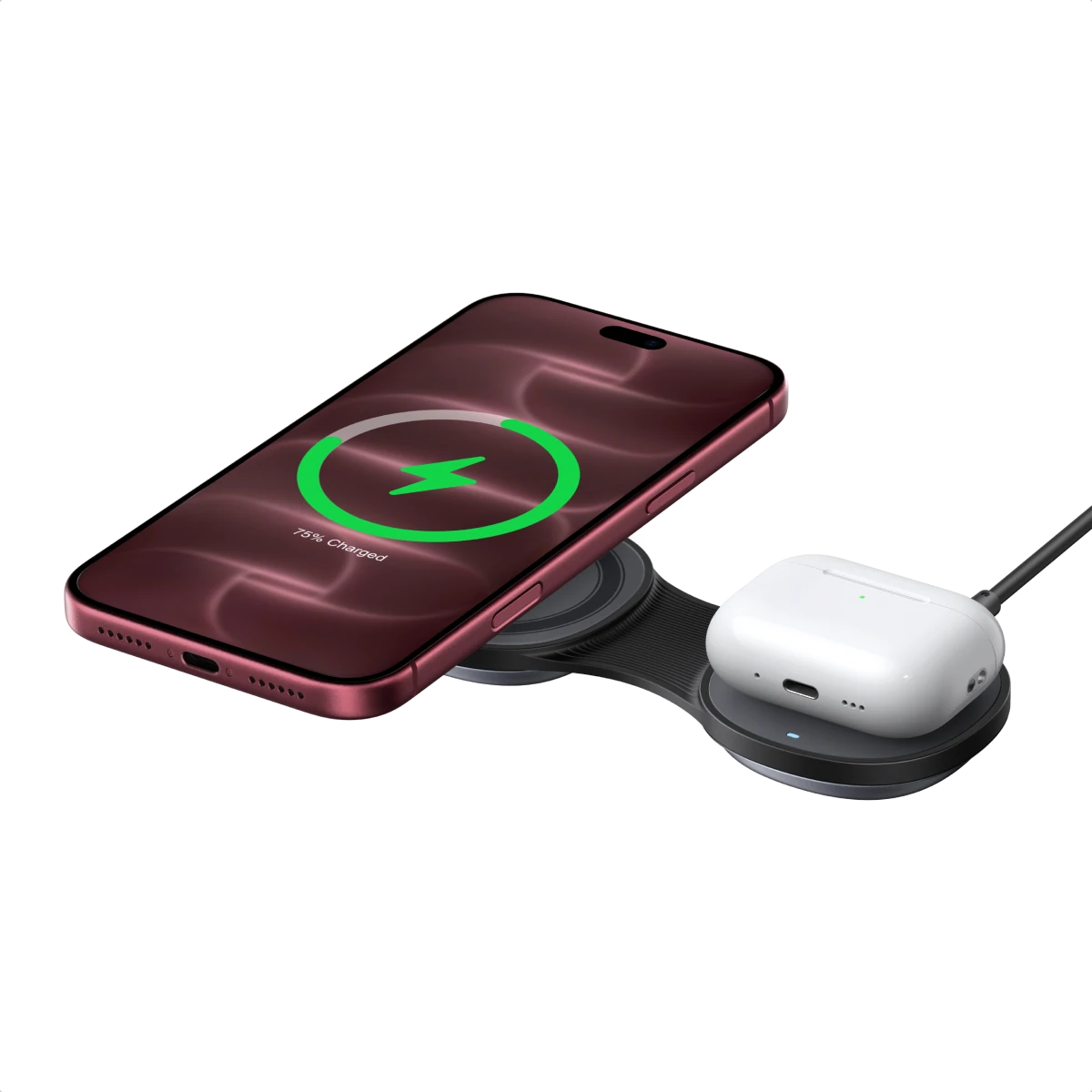 UGREEN MagFlow Magnetic Wireless Charger (2-in-1 Foldable, Qi2 25W, 30W USB-C Input)