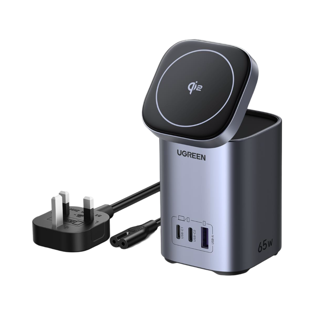 65W 4 Port Power Station Qi2 Wireless Charging