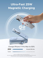 UGREEN MagFlow 20000mAh 100W Qi2 25W Wireless Power Bank Built-in Cable