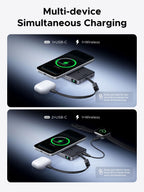 UGREEN MagFlow Pro 10000mAh Magnetic Power Bank Qi2 25W Portable Charger