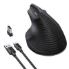 UGREEN Wireless Ergonomic Mouse, Rechargeable Bluetooth &USB Computer Mouse