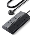 UGREEN Extension Lead 1.5M, 6 Way Power Strip with 3 USB-A & 1 USB-C