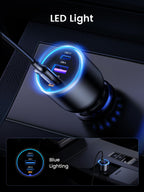 UGREEN 130W Car Charger USB C Fast Charger PD3.0 QC4.0 PPS Fast Charging