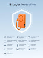 UGREEN MagFlow 10000mAh Qi2 25W MagSafe Power Bank Built-in Cable (Orange)