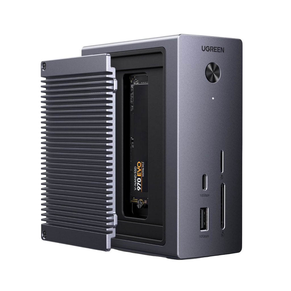 UGREEN Revodok Pro 10-in-1 Docking Station (4K@60Hz, 10Gbps, 100W PD, M.2 SSD Expansion)