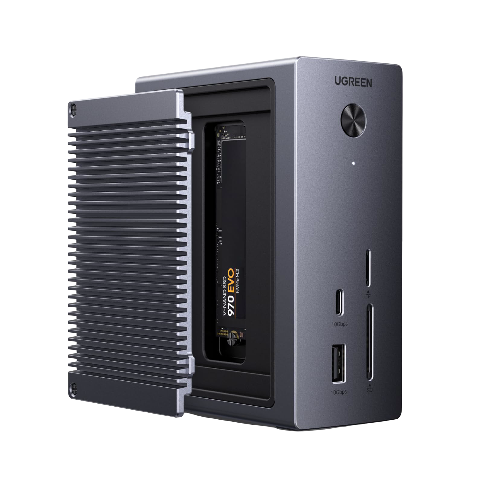 UGREEN Revodok Pro 10-in-1 Docking Station (4K@60Hz, 10Gbps, 100W PD, M.2 SSD Expansion)