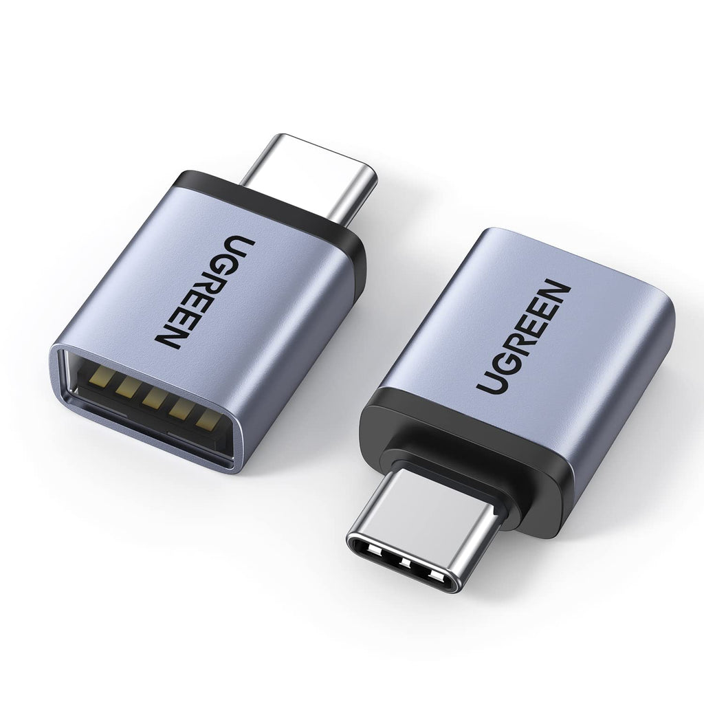 UGREEN USB to USB C Adapter 10Gbps for iPhone, iPad, MacBook, Galaxy 2 Pack