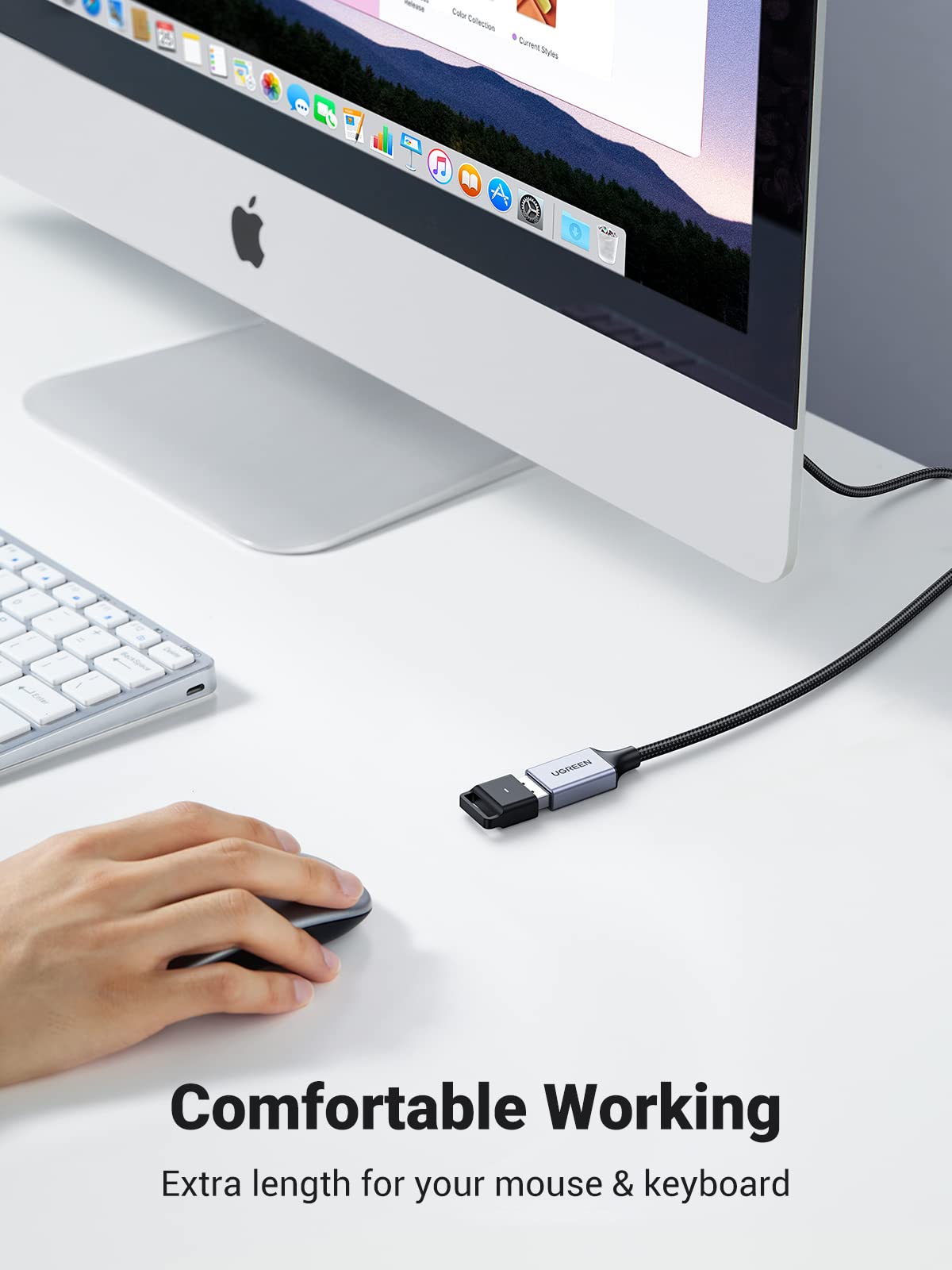 UGREEN USB 3.0 Extension Cable A Male to A Female Aluminum 5Gbps 1M