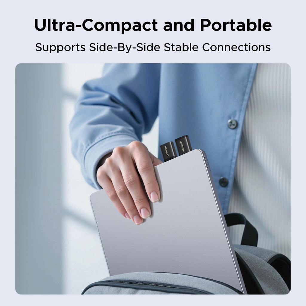 UGREEN USB to USB C Adapter & USB C to USB Adaptor 10Gbps for iPhone, iPad USB 3.2 OTG Aluminum Adapter, Thunderbolt 5/4 Converter Compatible with iPhone17 Pro Max, MacBook Pro/Air, iPad Pro, Black