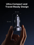 UGREEN 30W USB C Car Charger 3 Port PD Fast Charging Cigarette Lighter