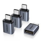 UGREEN USB to USB C Adapter 10Gbps for iPhone, iPad, MacBook, Galaxy 4 Pack